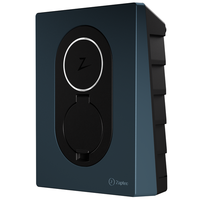 Zaptec Go Midnight Blue zij